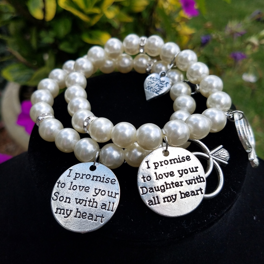 Wedding party jewelry,  mother of bride,  mother o